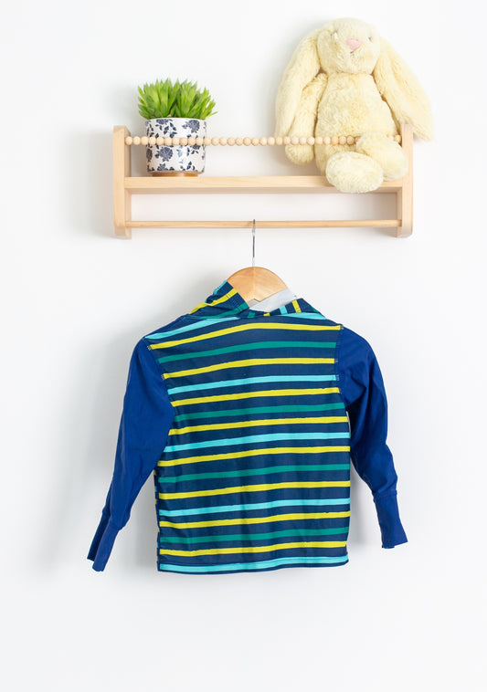 Level Six 3 Blue, Yellow, Green Long Sleeve Rashguard