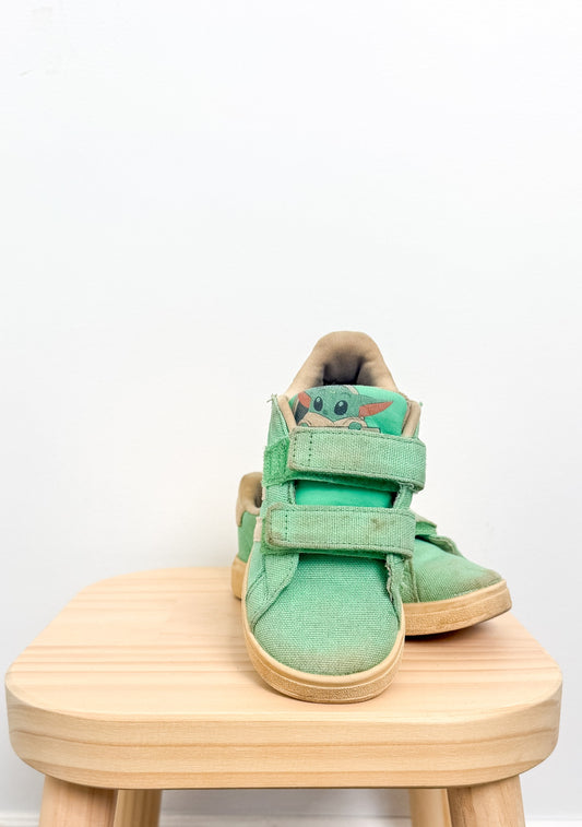Addidas 8C Green Grand Court x Disney Grogu Shoes Kids