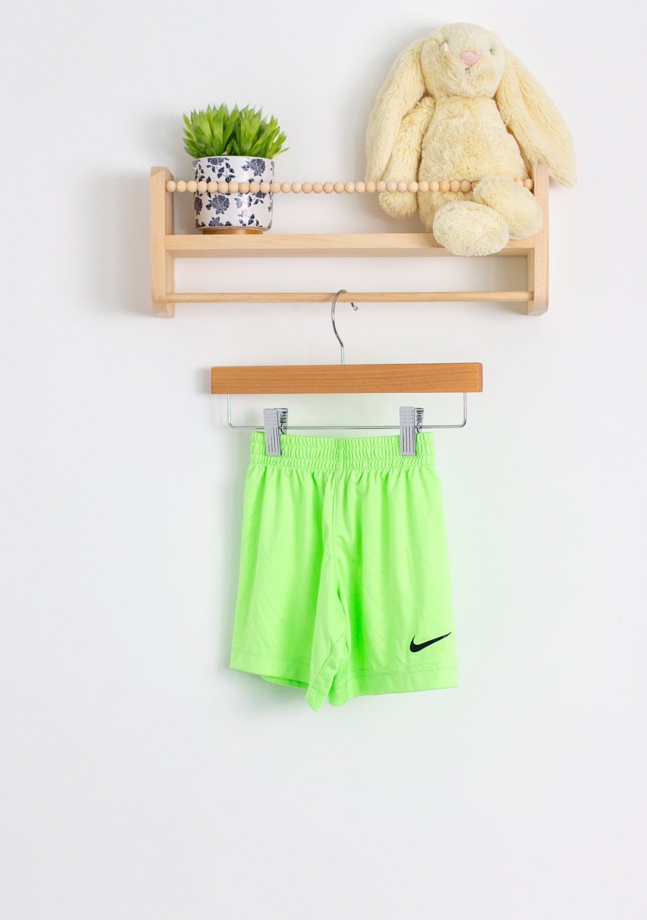 Nike 3 Gray with black and neon green accents TShirt and Short Set