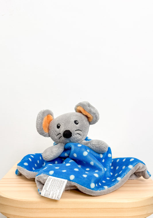 Mouse Lovey Blue and Gray