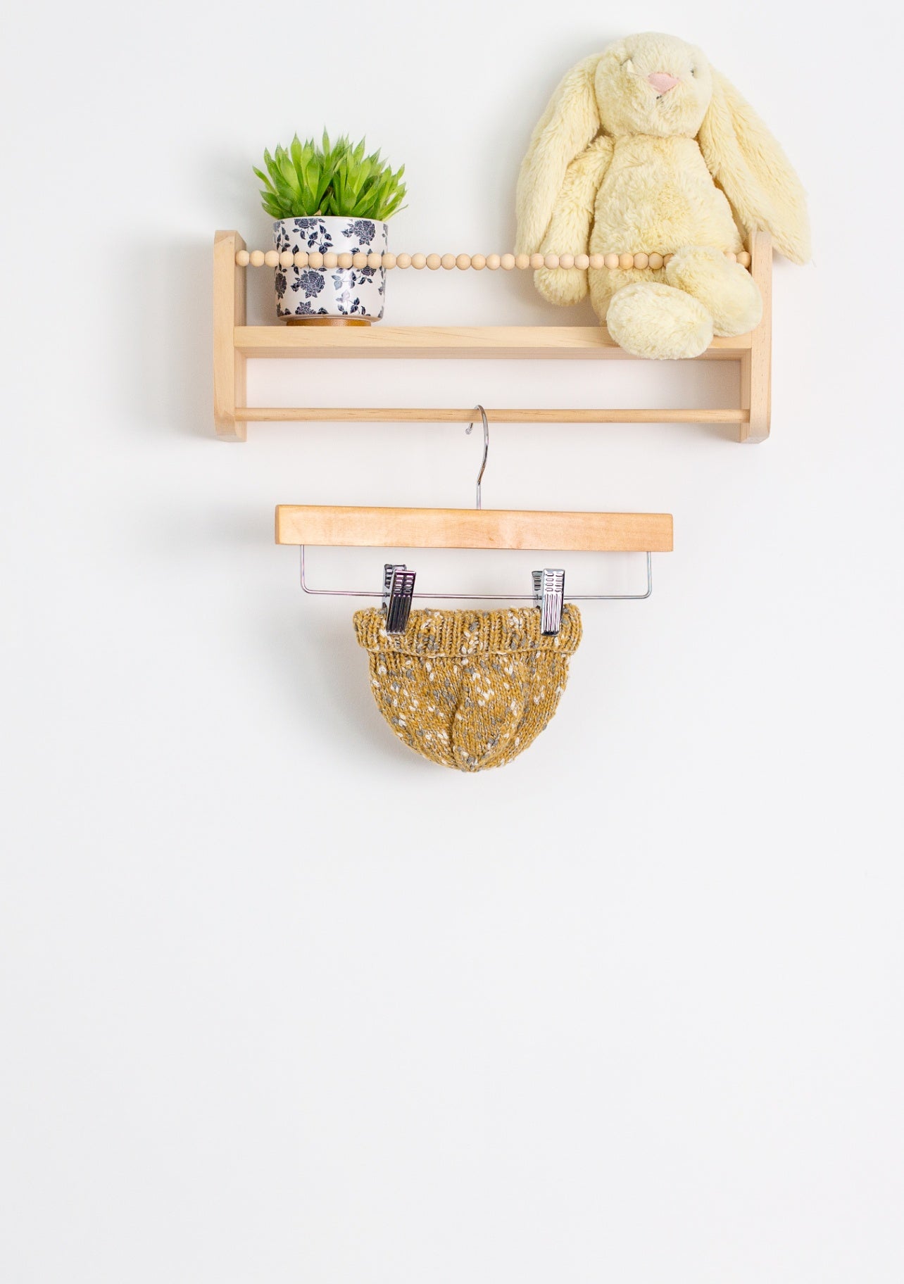 Small Shop NB Yellow and Grey Knit Cap