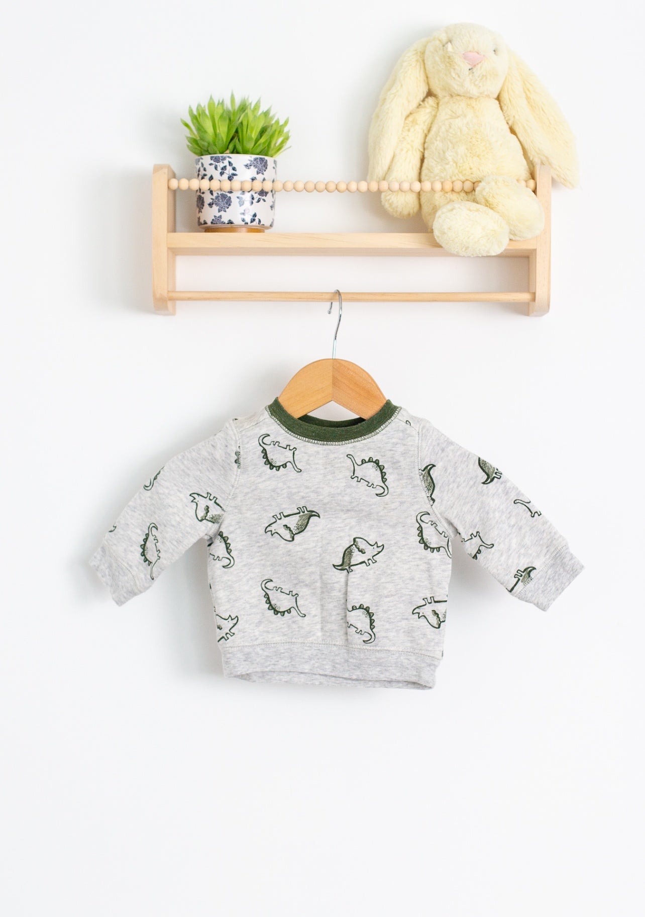 Old Navy 3-6M Gray Dinosaur Pullover
