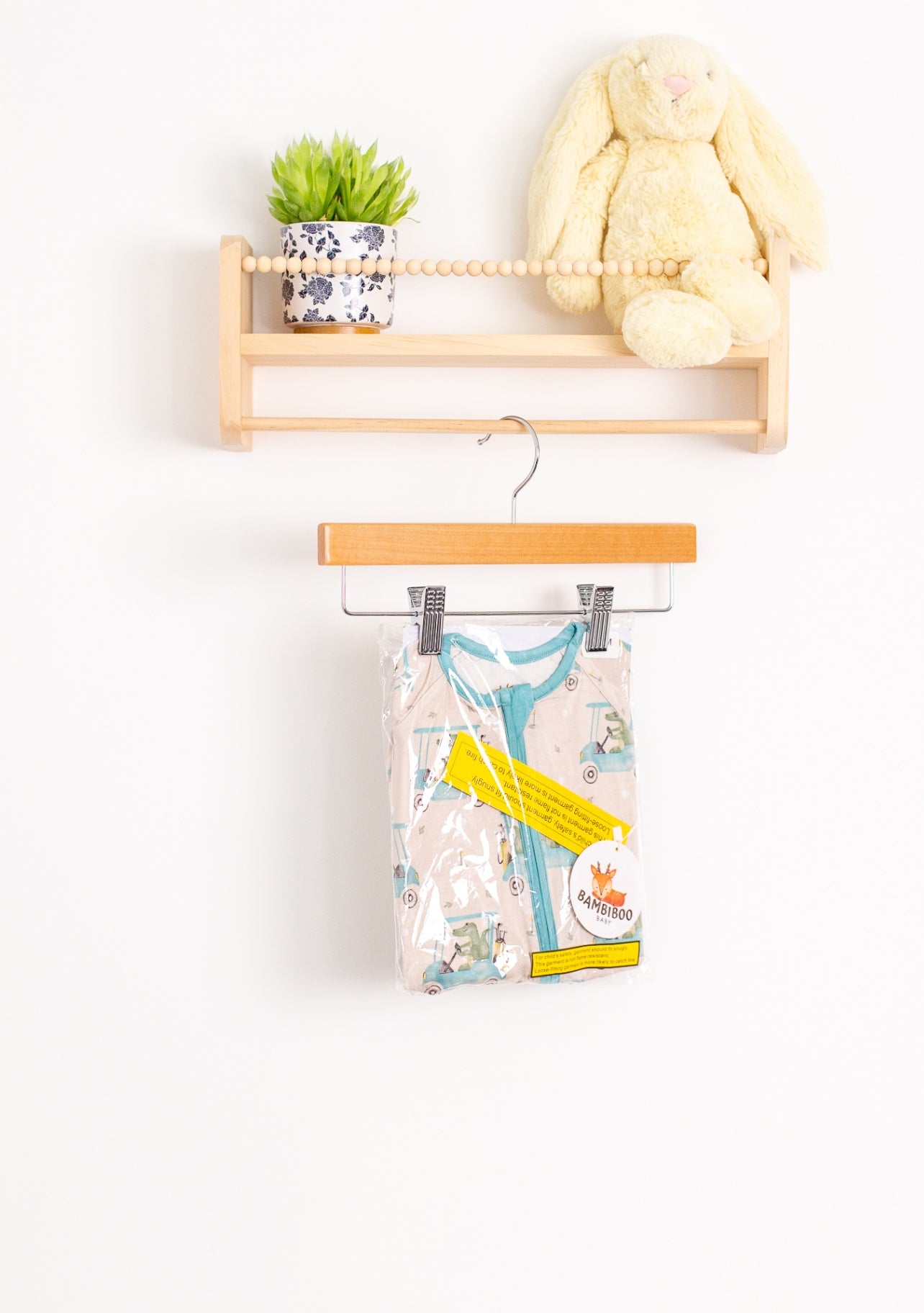 Bambiboo Baby 6-12M Gator Golf Cart Beige with blue accents NIB