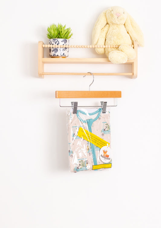 Bambiboo Baby 6-12M Gator Golf Cart Beige with blue accents NIB