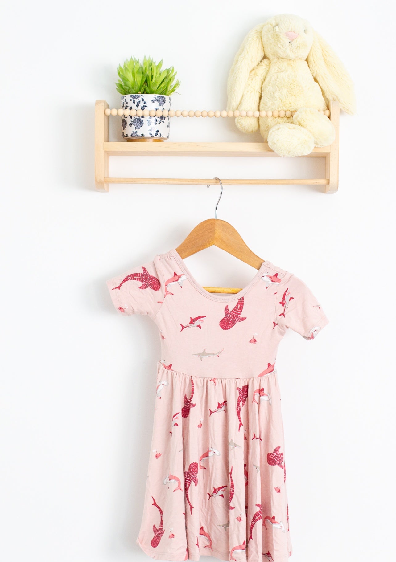 Kyte Baby 12-18M Blush Shark Twirl Dress