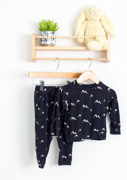 Kyte Baby 2T Black Mountain Jogger Set