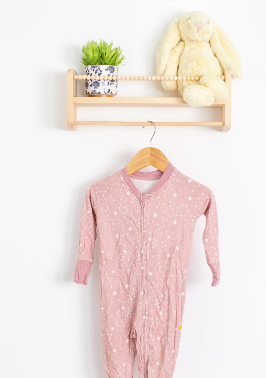 Moon Fruit 6-12M Pink Celestial Zip Romper