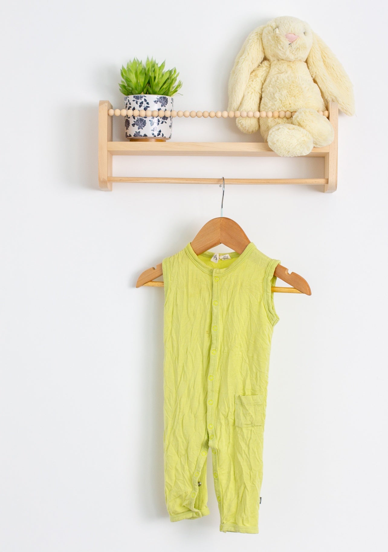 Kyte Baby 3-6M Kiwi Snap Sleeveless Romper