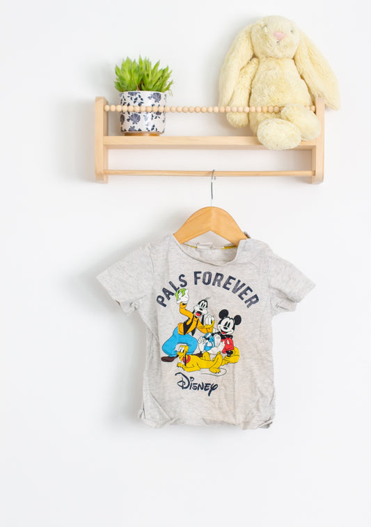 H&M 12-18M Gray Disney Pals TShirt