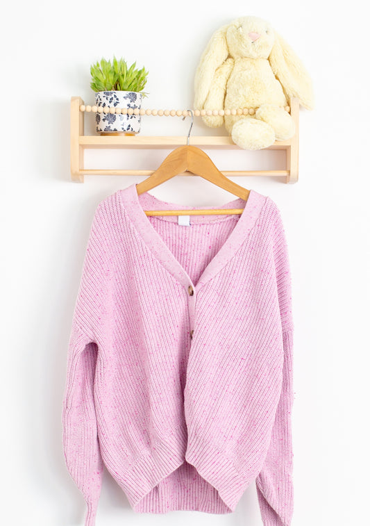 Old Navy L Pink Button Up Cardigan - Whimsy