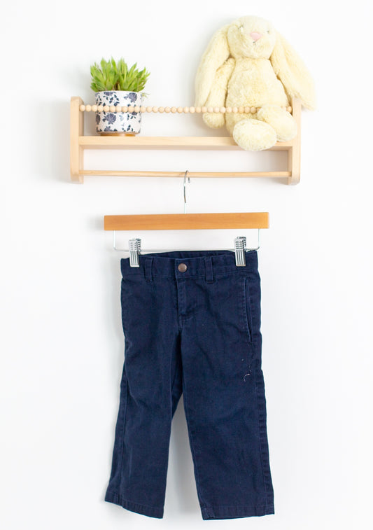Nautica 2T Dark Blue Twill Pants - Whimsy