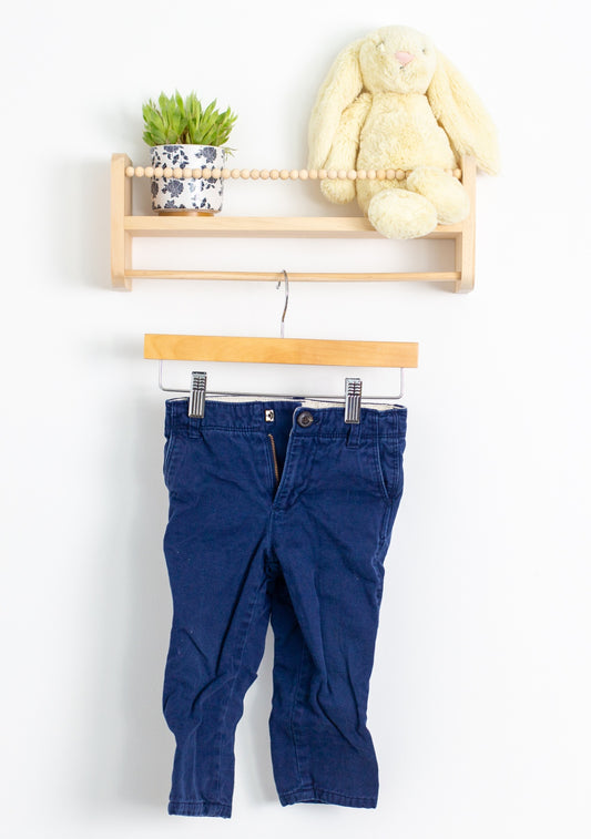 GAP 2T Navy Blue Lined Chinos - Whimsy
