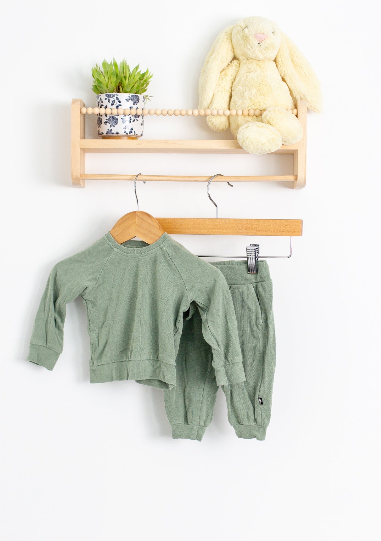 Kyte Baby 0-3M Bamboo Jersey Jogger Set in Thyme - Whimsy