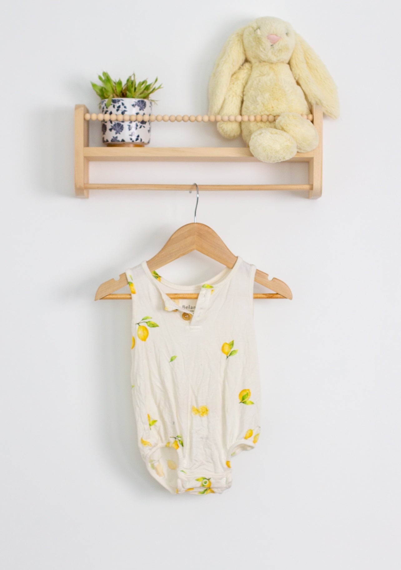 Belan.J 6-12M Cream with lemon tank - Whimsy