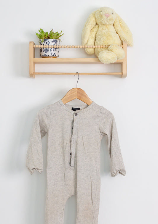 Little Bipsy 6-9M Light Gray Romper Play - Whimsy