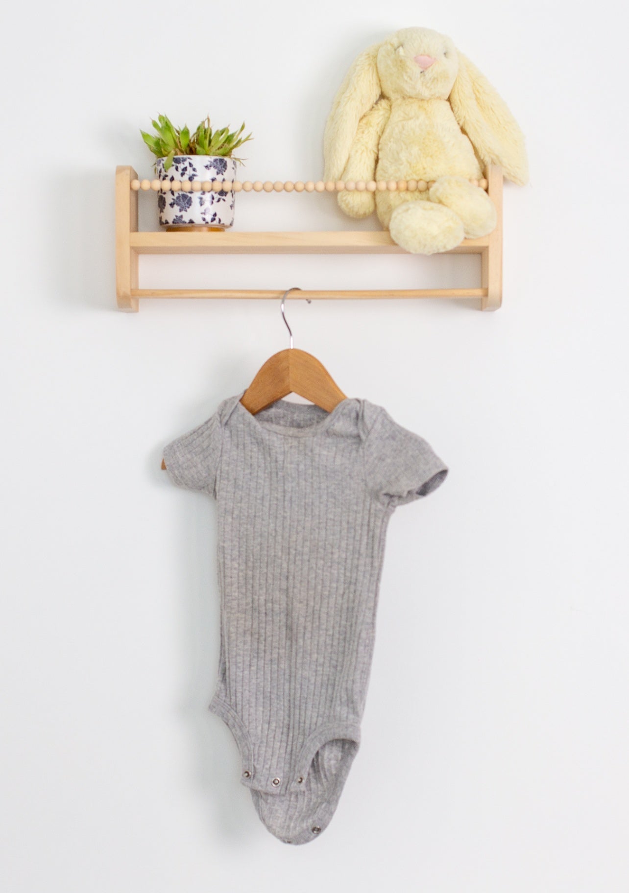Carter's 12M Gray Ribbed Long Sleeve Shirt - Whimsy