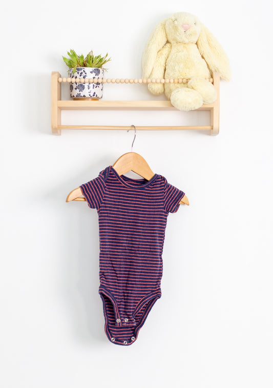 Carters 6M Navy blue and red Onesie - Whimsy