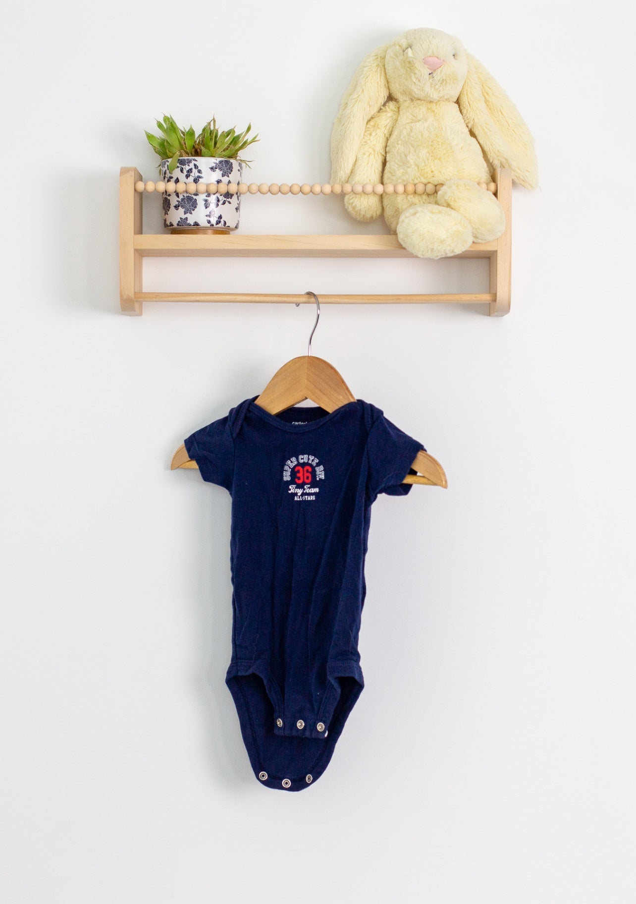Carters 6M Navy blue Onesie - Whimsy