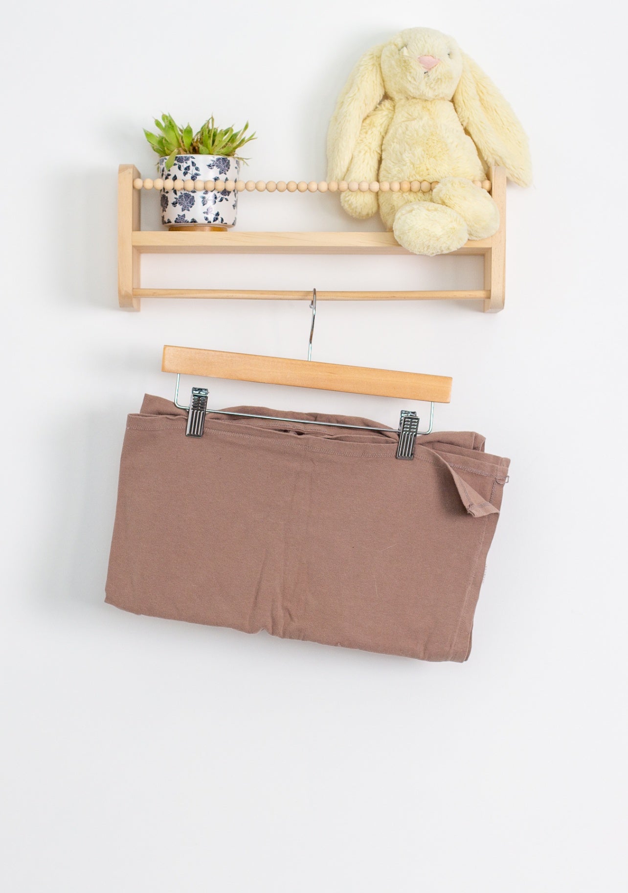 My Baby Boutique NS Beige Brown Stretch Receiving Blanket - Whimsy