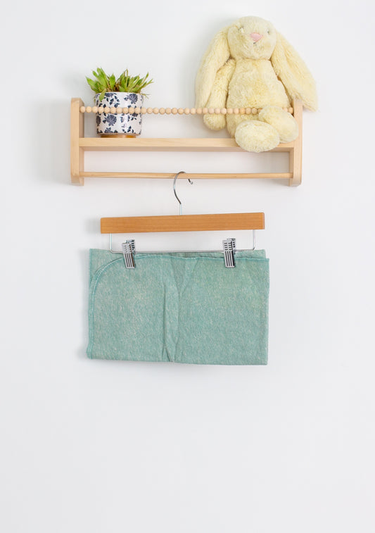 George NS Green Fleece Receiving Blanket - Whimsy