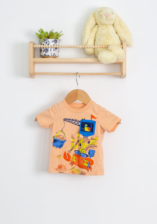 Carter's 12M Peach T Shirt - Whimsy