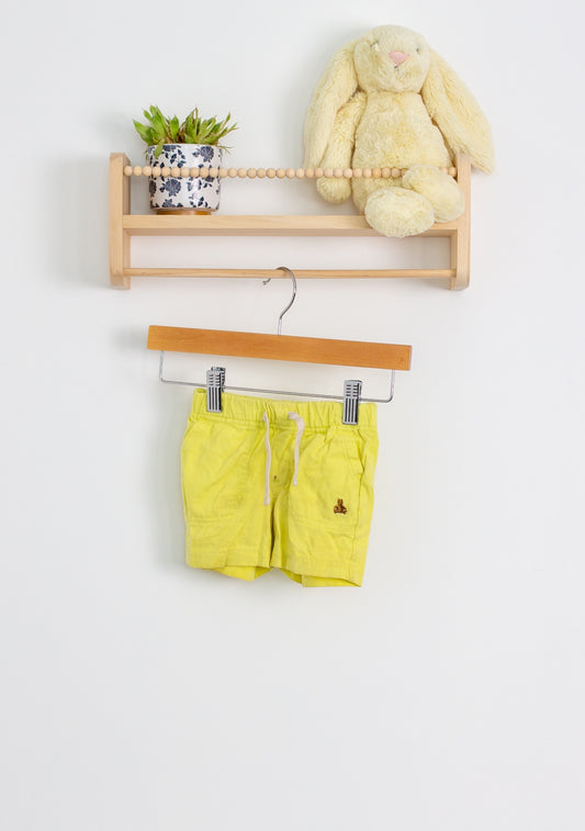 Baby Gap 6-12M Yellow Shorts Play - Whimsy