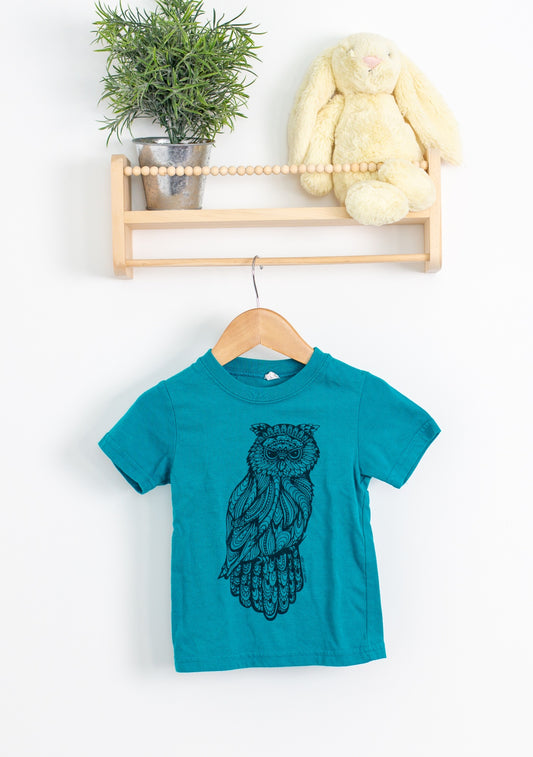 Jerico 2T Turquoise Owl Shirt