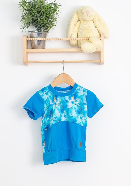 Custom Creations 1-3Y Blue Cinderella Shirt