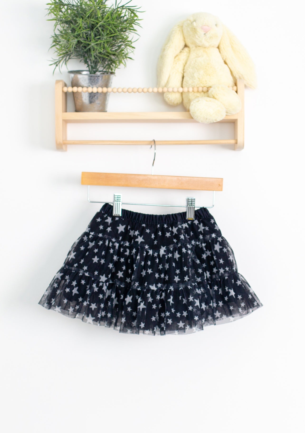 Carters 3T Black with white stars Tulle Skirt