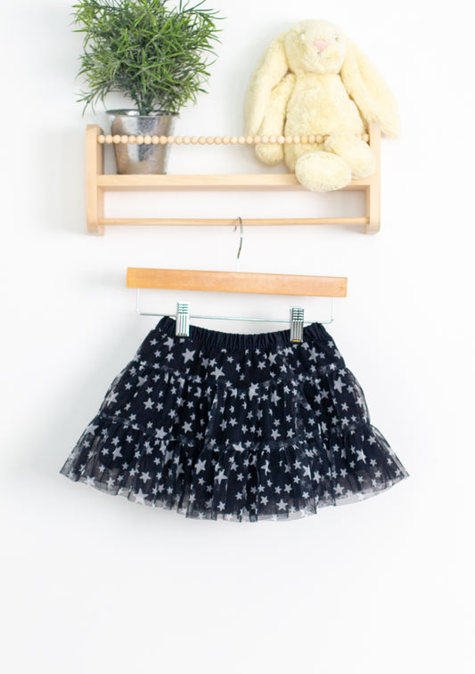 Carters 3T Black with white stars Tulle Skirt