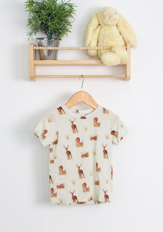 Little Ridley 3T Beige Deer TShirt