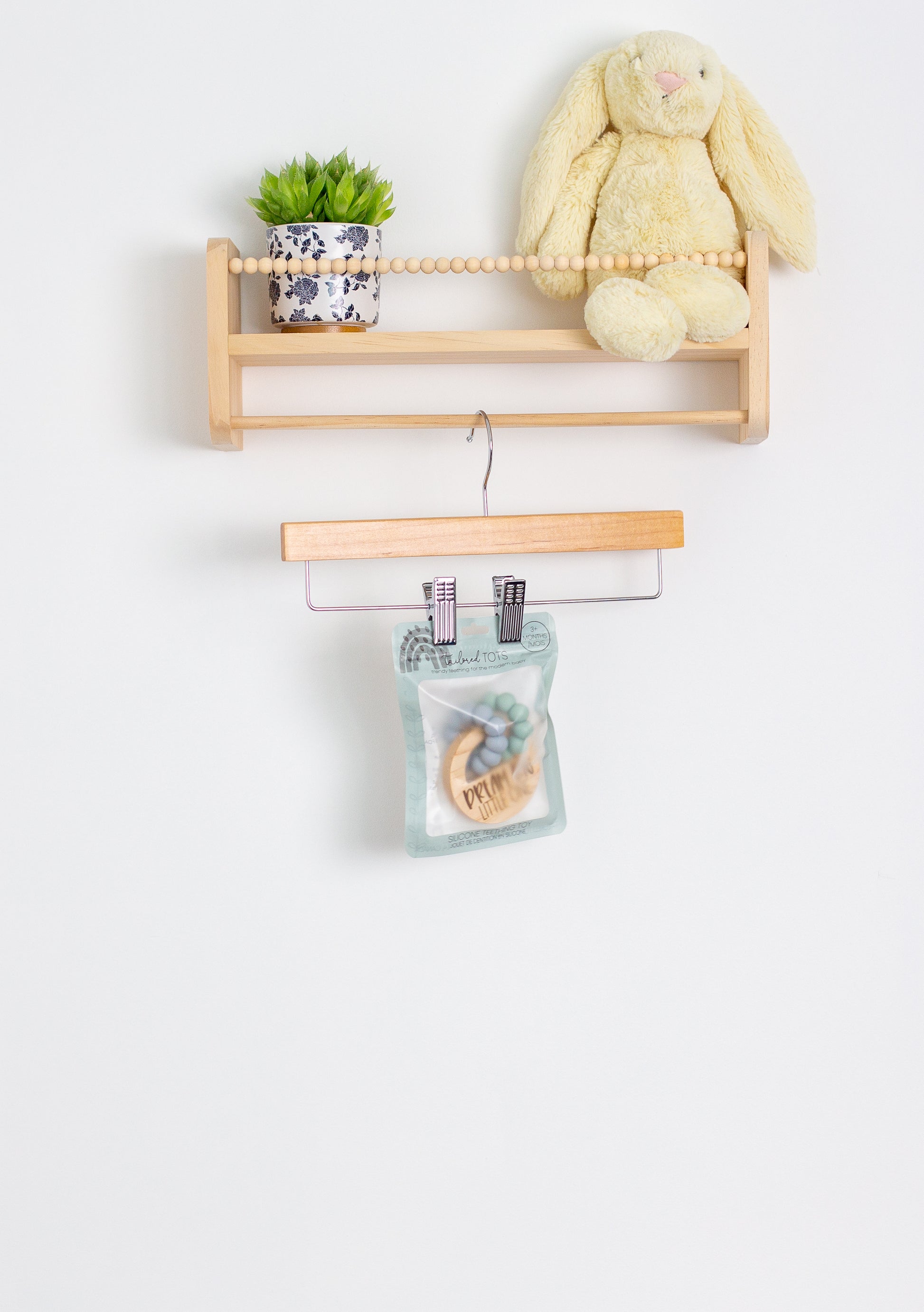 Tailored Tots Locket Teether with Saying - Whimsy